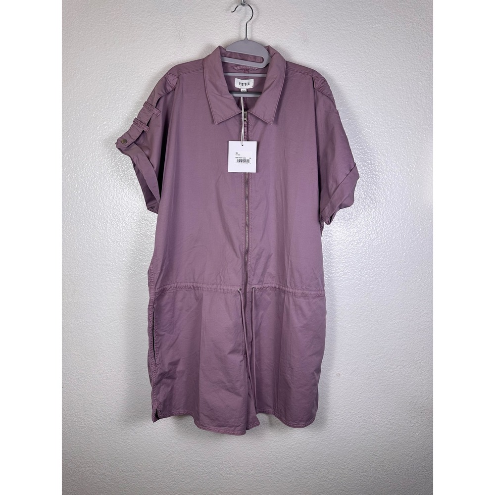 Pistola Meg Romper Lilac Dust Purple Zip Front Utility XXL